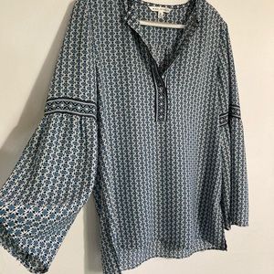 bell sleeve blouse